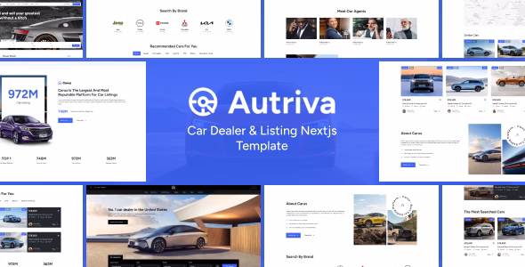 Autriva - Car Dealer & Listing Nextjs Template WordPress theme