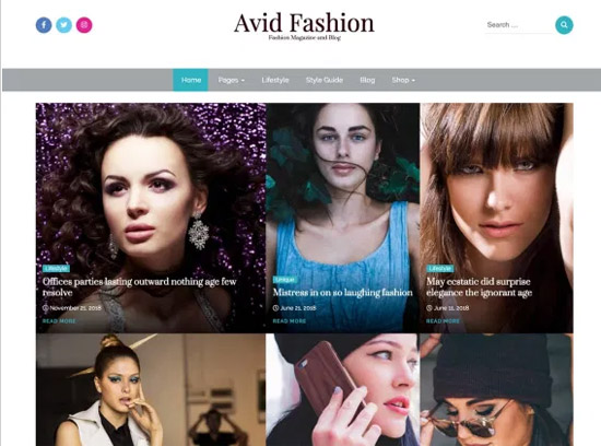 Free Modeling Agency Themes