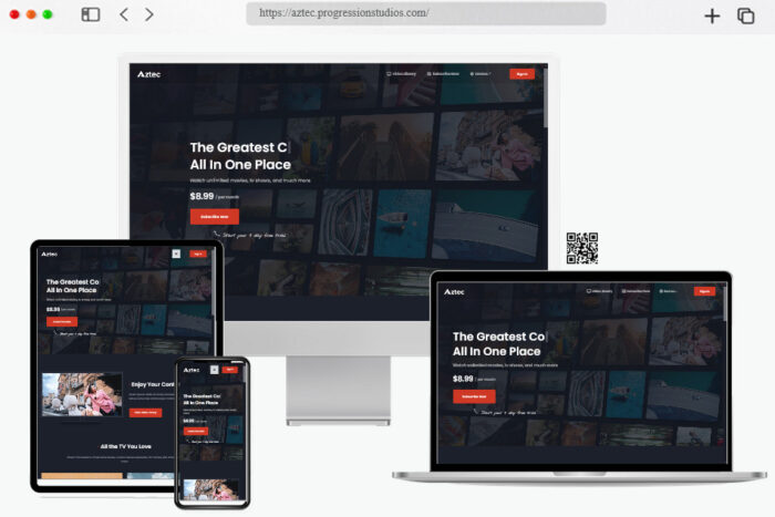 aztec video streaming membership theme