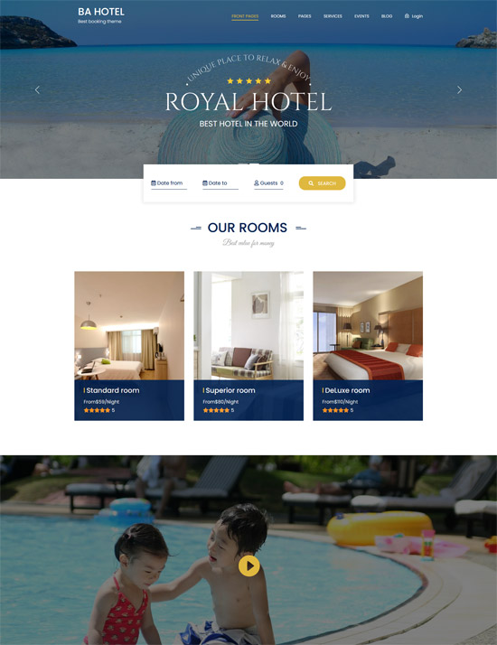Free Hotel Reservation Themes