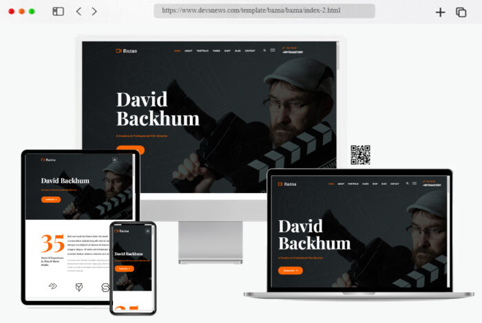 bazna film maker video html template