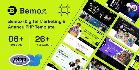 Bemox – Digital Marketing & Agency PHP Template WordPress theme