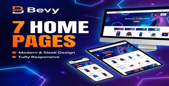 Bevy - Multipurpose eCommerce HTML Template WordPress theme