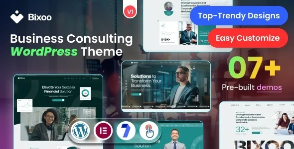 Bixoo - Business Consulting WordPress Theme WordPress theme