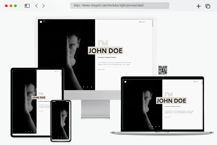blackdsn creative ajax portfolio html template