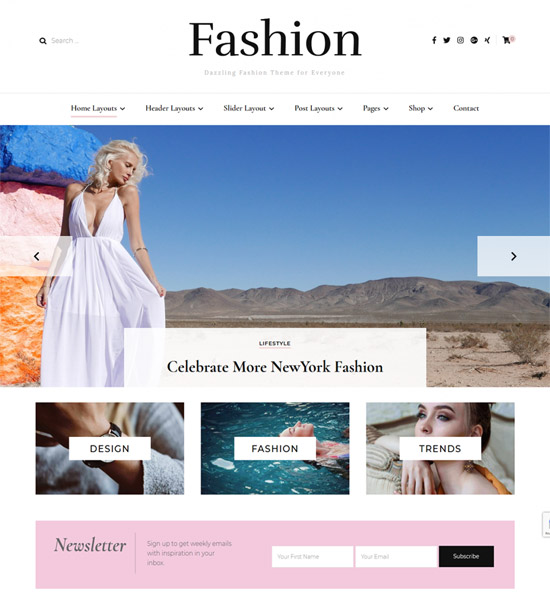 Free Fashion Designer Templates