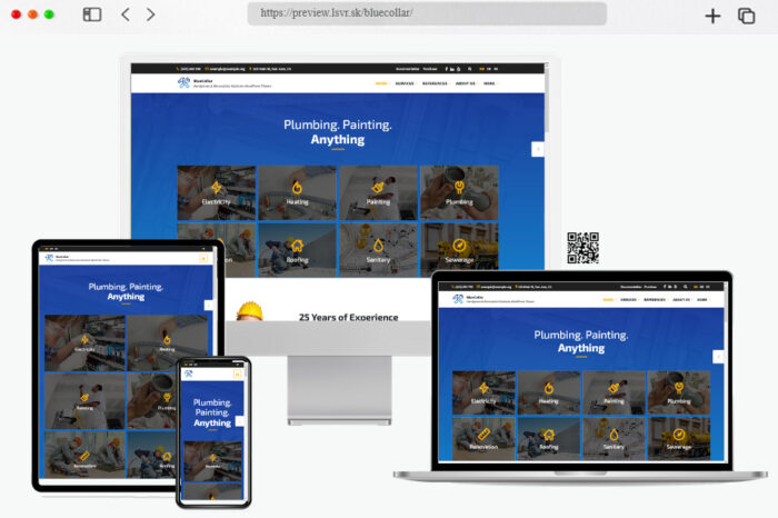 bluecollar handyman wordpress theme