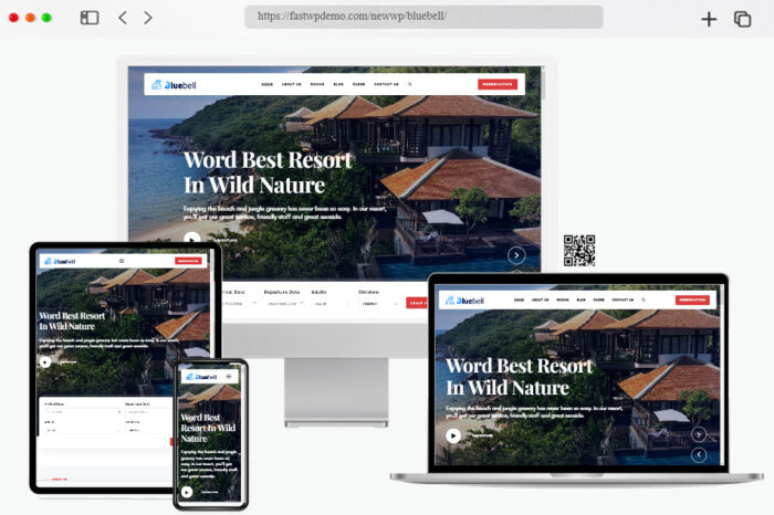 bluebell hotel wordpress theme