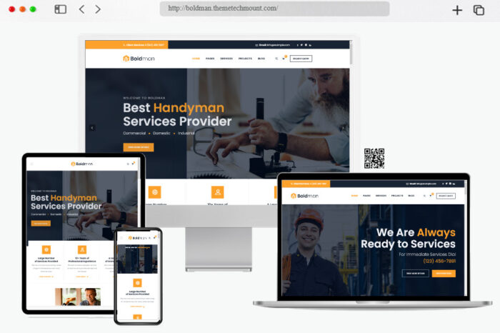 boldman handyman wordpress theme