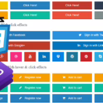 bootstrap css3 social media buttons