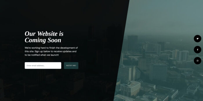 SEO-friendly free coming soon HTML templates