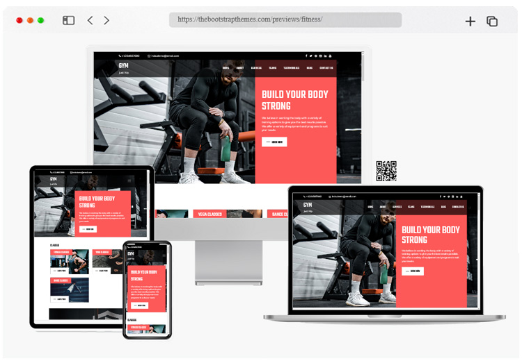 Fitness center WordPress theme free