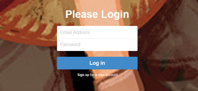 bootstrap tumblr login