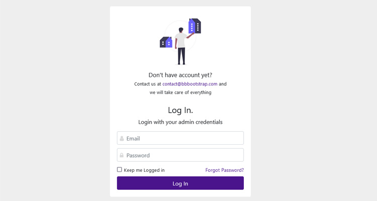 bootstrap login form with image
