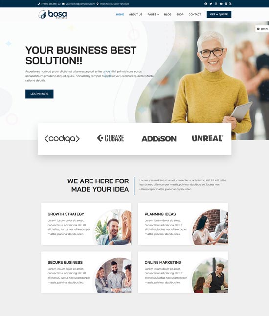 Consulting Business WordPress Theme