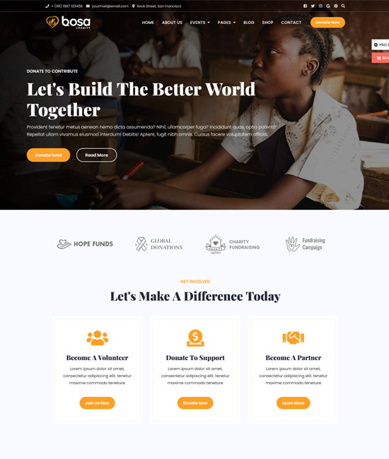 Free WordPress themes for community organizations