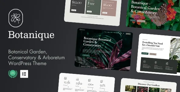 Botanique - Botanical Garden & Arboretum WordPress Theme - WordPress Theme Preview
