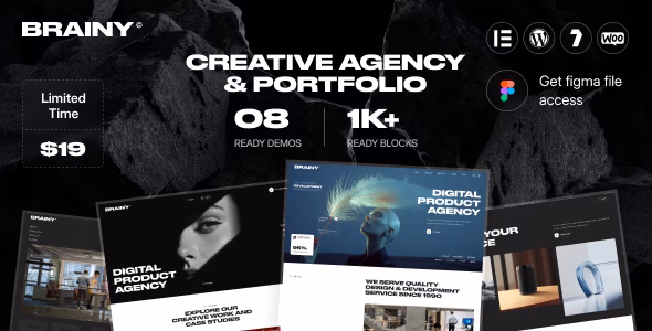 Brainy – Creative Agency & Startup WordPress Theme WordPress theme