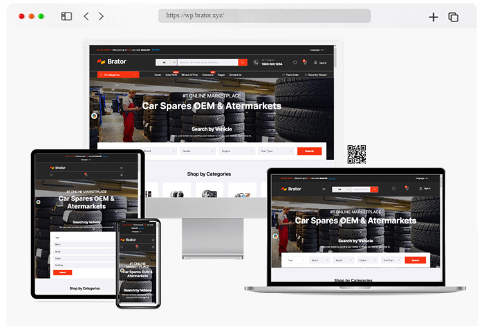 brator auto parts woocommerce wordpress theme