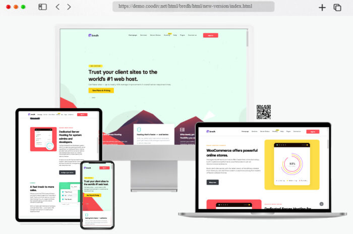 bredh hosting platforms for templates