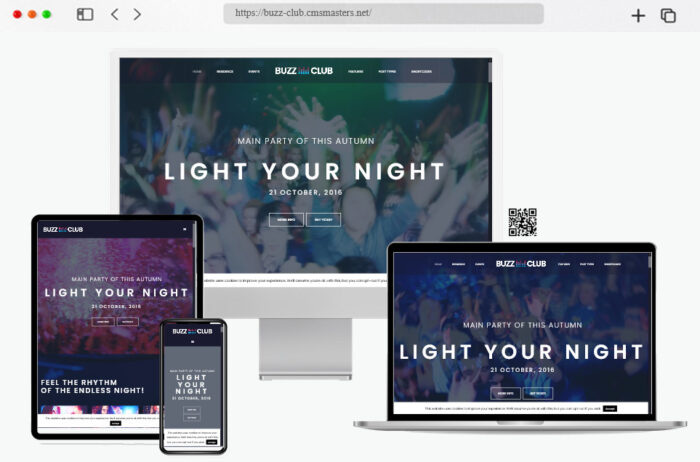 buzz club night club wordpress theme