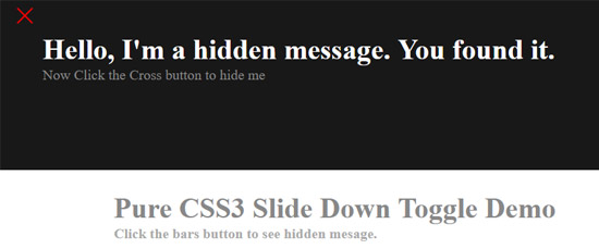 css menu transitions