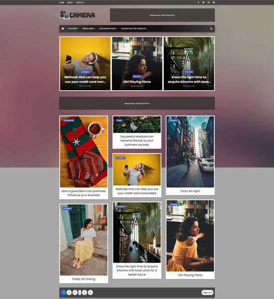 camera Blogger templates for WordPress migration