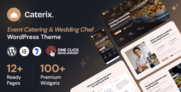 Caterix - Event Catering & Wedding Chef WordPress Theme WordPress theme