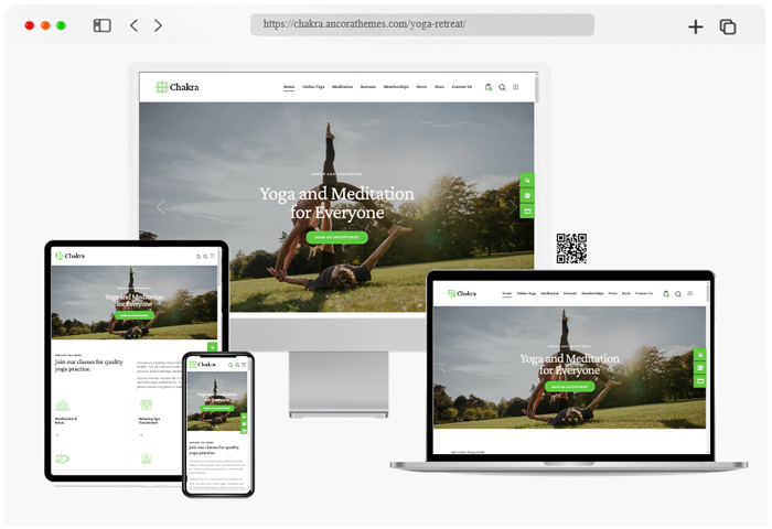 chakra yoga center wordpress theme