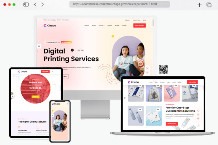 chapa printing services company html template