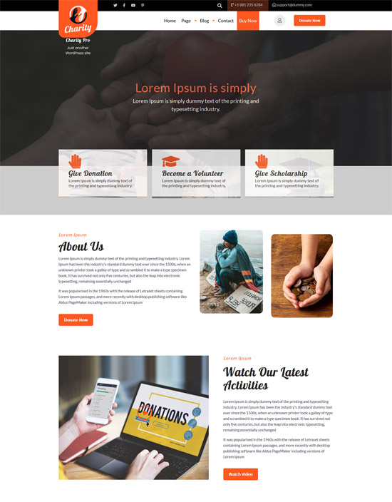 Free themes for nonprofit startups