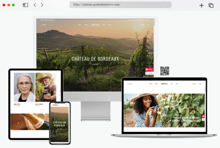 château winery wine shop theme