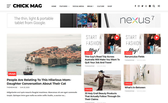 chickpro Blogger templates with AMP support