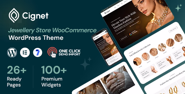 Cignet - Jewellery Store WooCommerce Theme WordPress theme