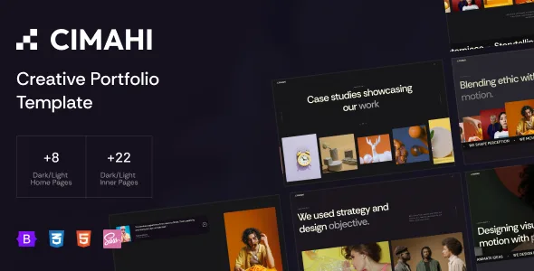 Cimahi - Creative Agency & Personal Portfolio HTML Template WordPress theme
