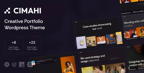 Cimahi - Creative Agency & Personal Portfolio WordPress Theme WordPress theme