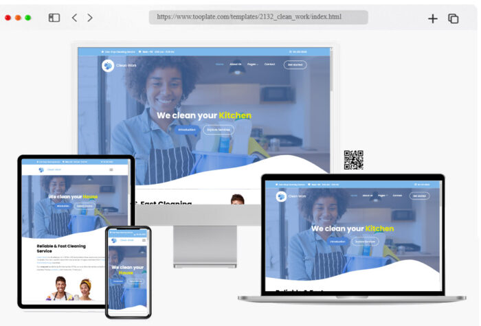 clean work html template