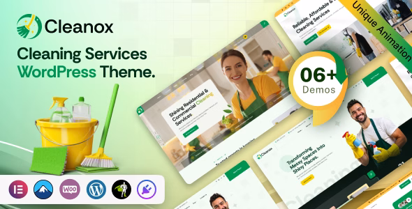 Cleanox - Cleaning Services WordPress Theme WordPress theme