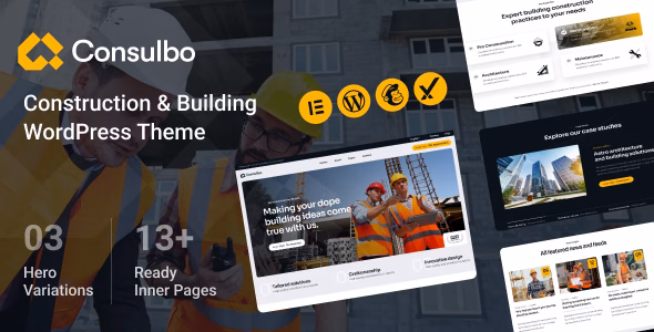 Consulbo - Construction & Building WordPress Theme WordPress theme