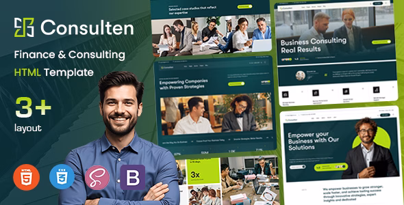 Consulten - Finance & Consulting HTML Template WordPress theme