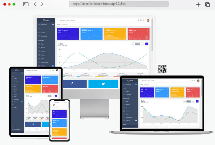 coreui free bootstrap admin template