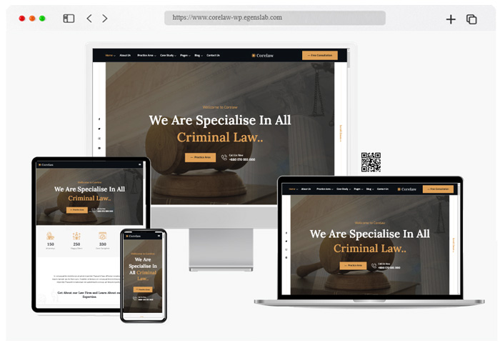 corelaw lawyer law firm wordpress theme