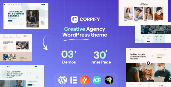 Corpify | Consultant Agency WordPress Theme - WordPress Theme Preview