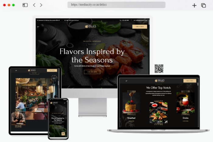 delici customizable restaurant template