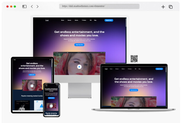 dali movies tv shows wordpress theme