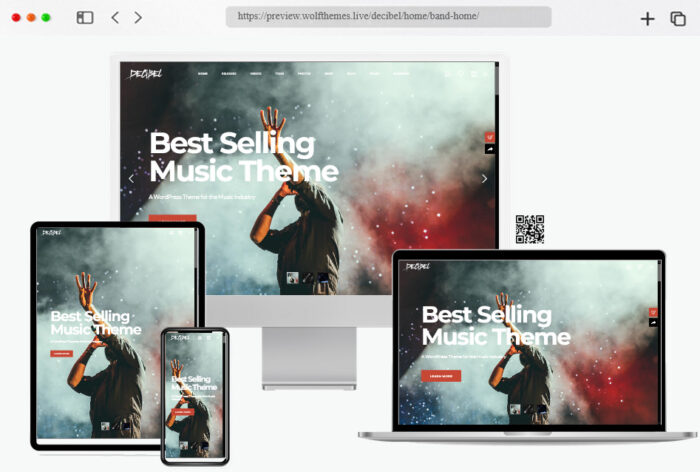 decibel professional music wordpress theme