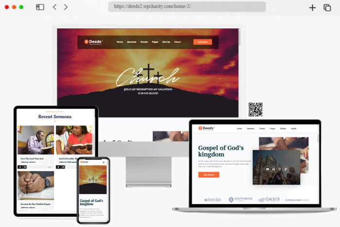 deeds church wordpress theme