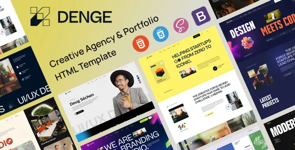 Denge - Creative Agency Portfolio HTML Template WordPress theme