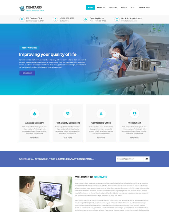 Free Orthodontist WordPress Themes