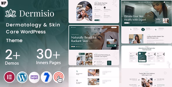 Dermisio - Dermatology & Skin Care WordPress Theme WordPress theme